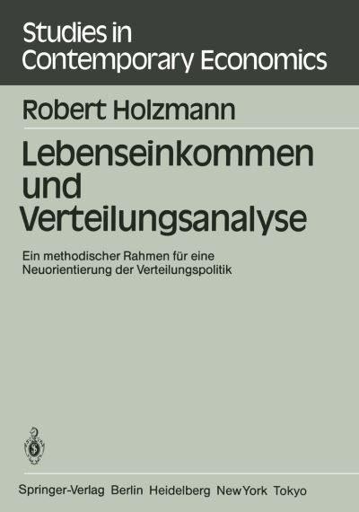 Lebenseinkommen Und Verteilungsanalyse