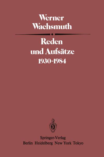 Reden Und Aufsätze 1930-1984