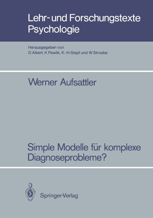 Simple Modelle Für Komplexe Diagnoseprobleme?