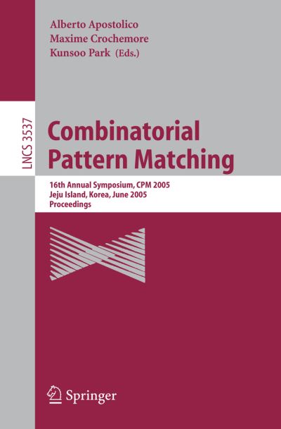 Combinatorial Pattern Matching Theoretical Computer Science and General Issues