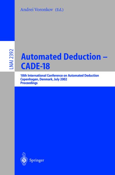 Automated Deduction-CADE-18