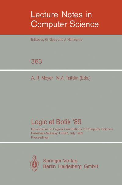 Logic at Botik '89