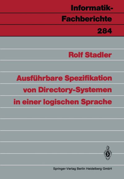 Ausführbare Spezifikation Von Directory-Systemen in Einer Logischen Sprache