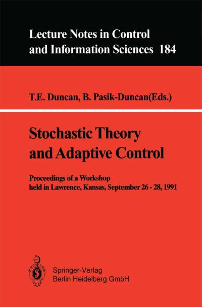 Stochastic Theory and Adaptive Control