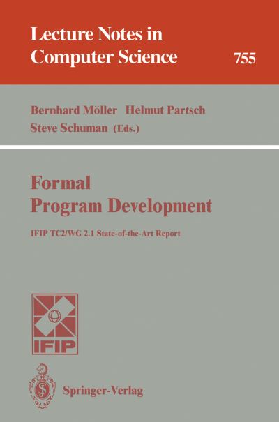 Formal Program Development Lecture Notes in Artificial Intelligence