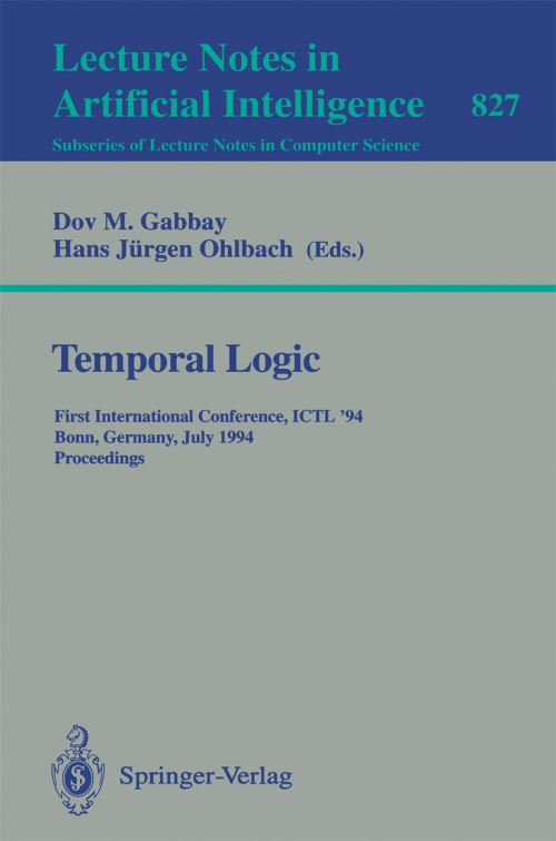 Temporal Logic Lecture Notes in Artificial Intelligence