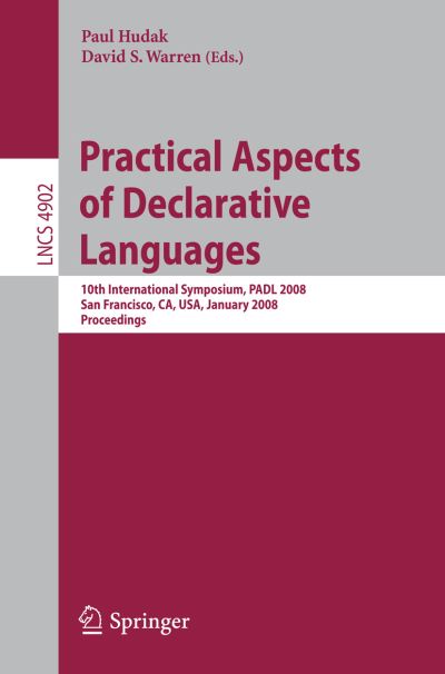 Practical Aspects of Declarative Languages Programming and Software Engineering