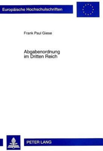 Abgabenordnung Im Dritten Reich