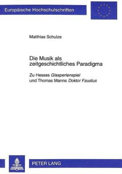 Die Musik Als Zeitgeschichtliches Paradigma