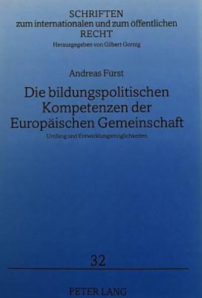 Die Bildungspolitischen Kompetenzen Der Europaischen Gemeinschaft