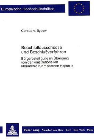 Beschlussausschusse Und Beschlussverfahren