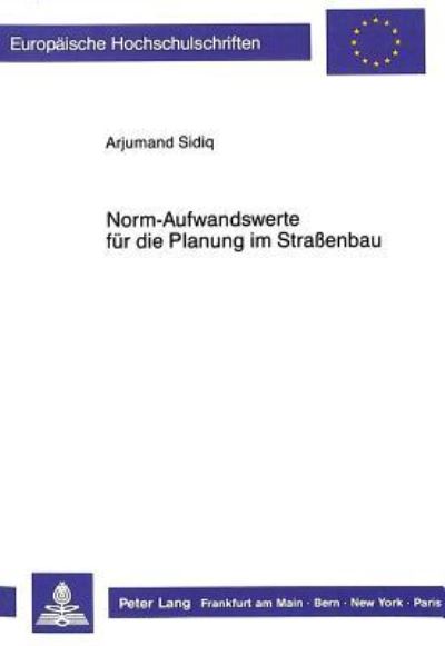 Norm-Aufwandswerte Fur Die Planung Im Straßenbau