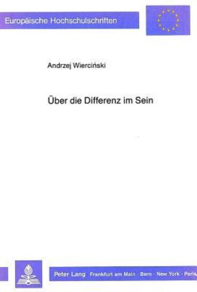 Uber Die Differenz Im Sein