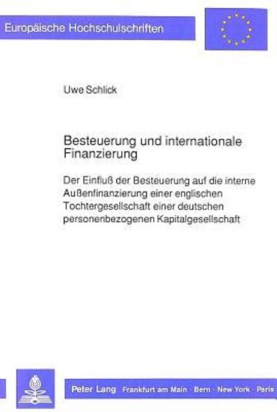 Besteuerung Und Internationale Finanzierung