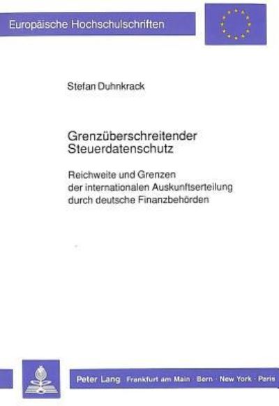 Grenzuberschreitender Steuerdatenschutz