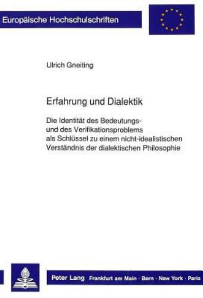 Erfahrung Und Dialektik