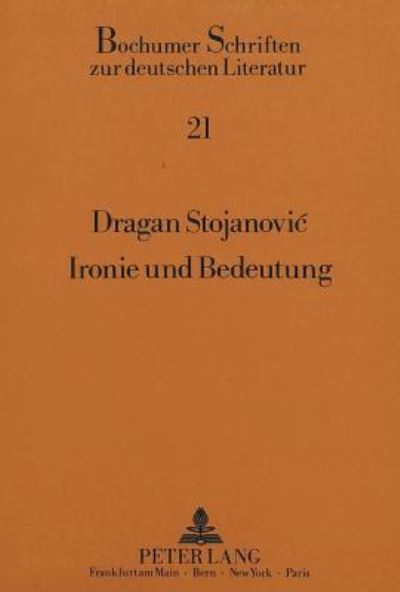 Ironie Und Bedeutung