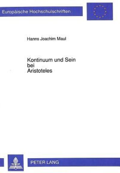 Kontinuum Und Sein Bei Aristoteles