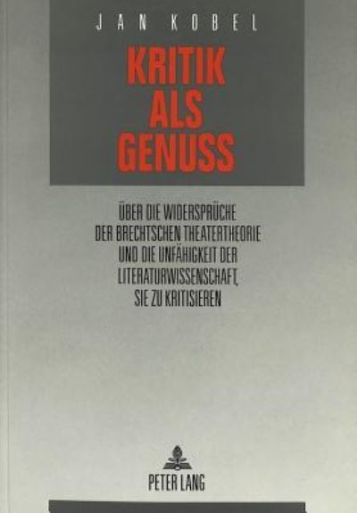 Kritik Als Genuß