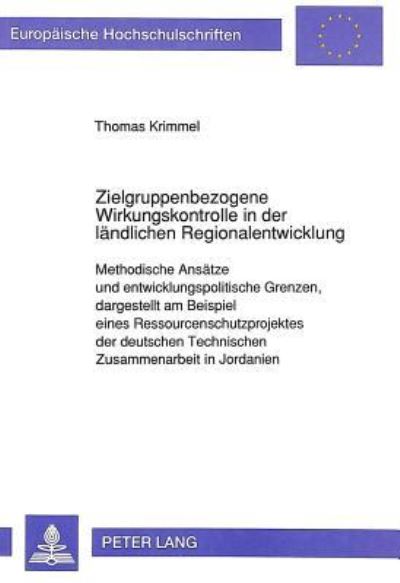 Zielgruppenbezogene Wirkungskontrolle in Der Landlichen Regionalentwicklung