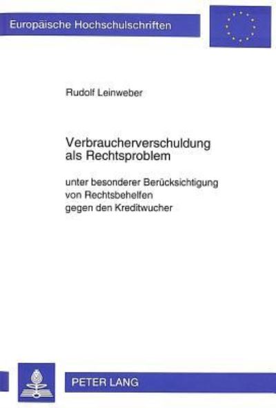 Verbraucherverschuldung Als Rechtsproblem