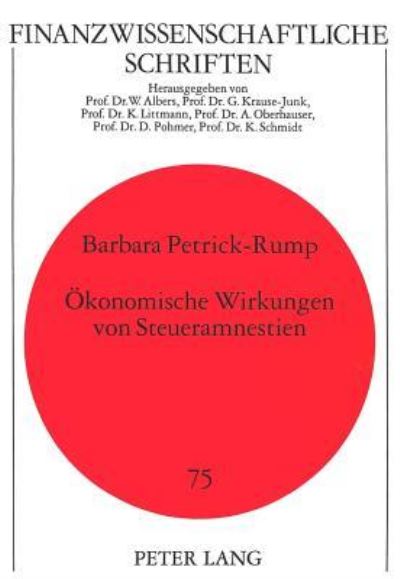 Okonomische Wirkungen Von Steueramnestien
