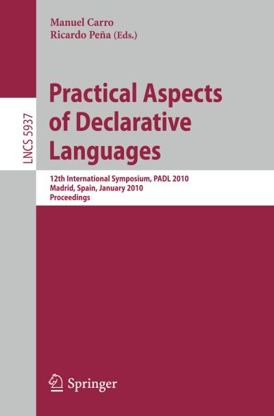 Practical Aspects of Declarative Languages Programming and Software Engineering
