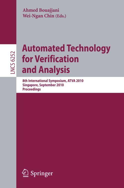 Automated Technology for Verification and Analysis Programming and Software Engineering