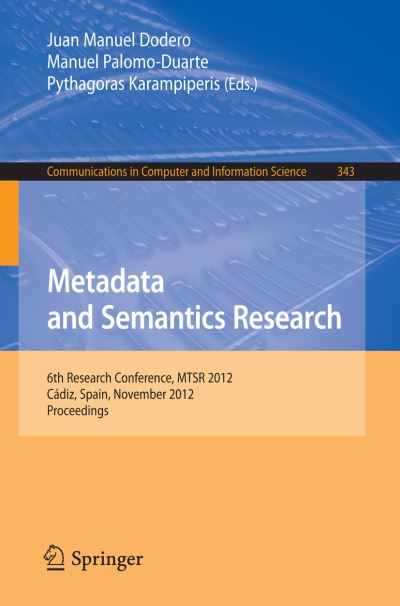 Metadata and Semantic Research
