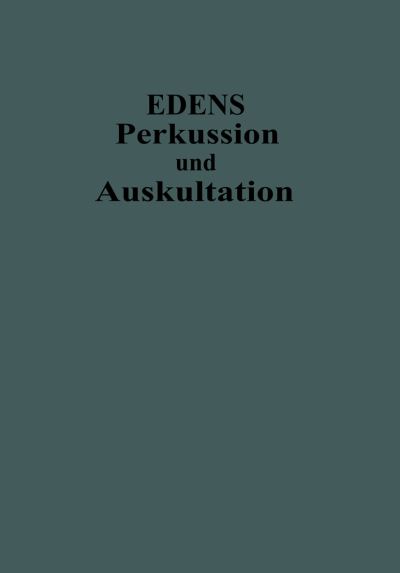 Lehrbuch Der Perkussion Und Auskultation