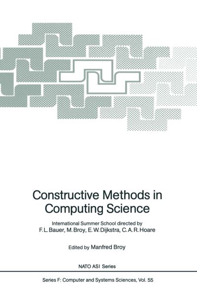 Constructive Methods in Computing Science