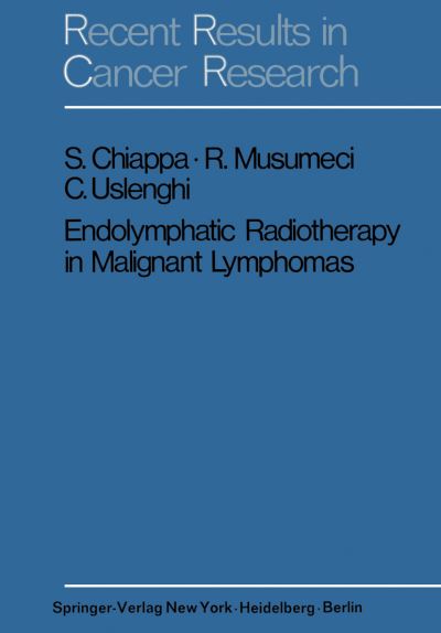 Endolymphatic Radiotherapy in Maglignant Lymphomas