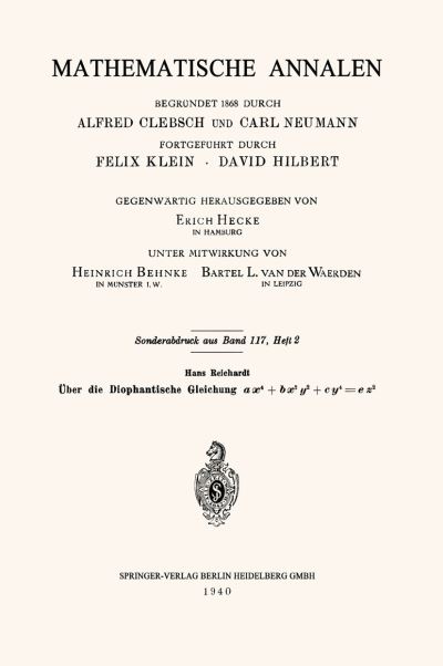 Über Die Diophantische Gleichung Ax4+bx2y2+cy4=ez2