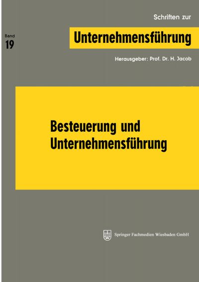 Besteuerung Und Unternehmensführung