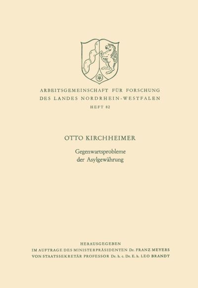 Gegenwartsprobleme Der Asylgewährung