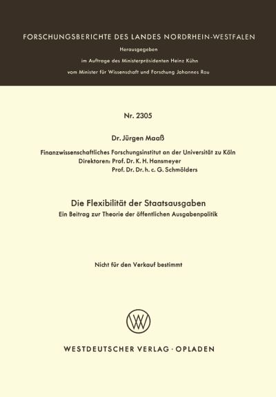 Die Flexibilität Der Staatsausgaben