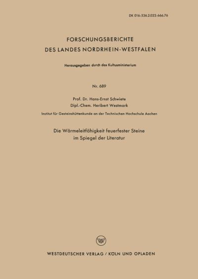 Die Wärmeleitfähigkeit Feuerfester Steine Im Spiegel Der Literatur