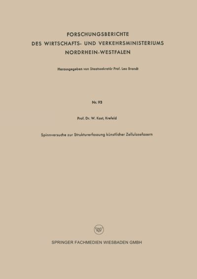 Spinnversuche Zur Strukturerfassung Künstlicher Zellulosefasern