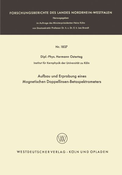 Aufbau Und Erprobung Eines Magnetischen Doppellinsen-Betaspektrometers