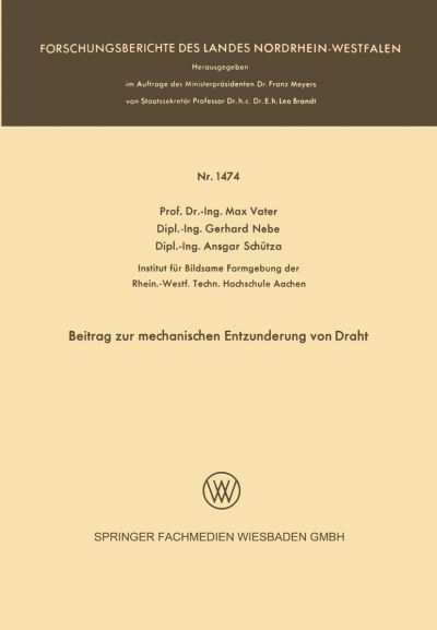 Beitrag Zur Mechanischen Entzunderung Von Draht