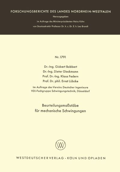Beurteilungsmastäbe Für Mechanische Schwingungen