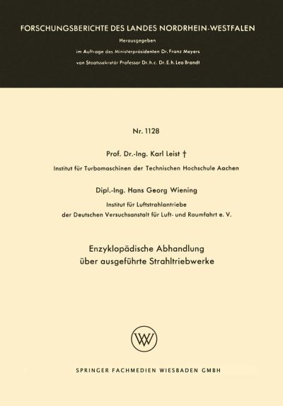 Enzyklopädische Abhandlung Über Ausgeführte Strahltriebwerke