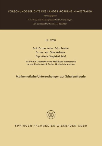 Mathematische Untersuchungen Zur Schalentheorie