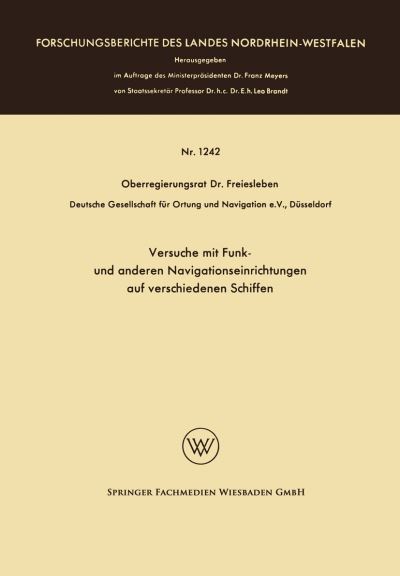 Versuche Mit Funk- Und Anderen Navigationseinrichtungen Auf Verschiedenen Schiffen