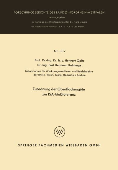 Zuordnung Der Oberflächengüte Zur ISA-Matoleranz