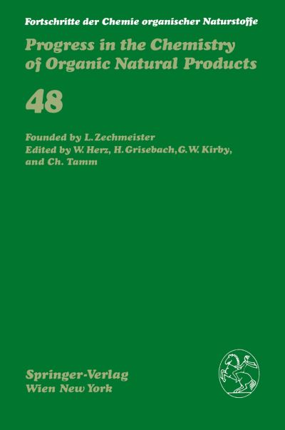 Fortschritte Der Chemie Organischer Naturstoffe / Progress in the Chemistry of Organic Natural Products