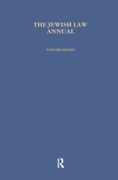 Jewish Law Annual (Vol 11)
