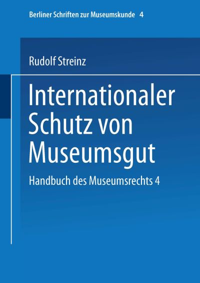 Handbuch Des Museumsrechts 4