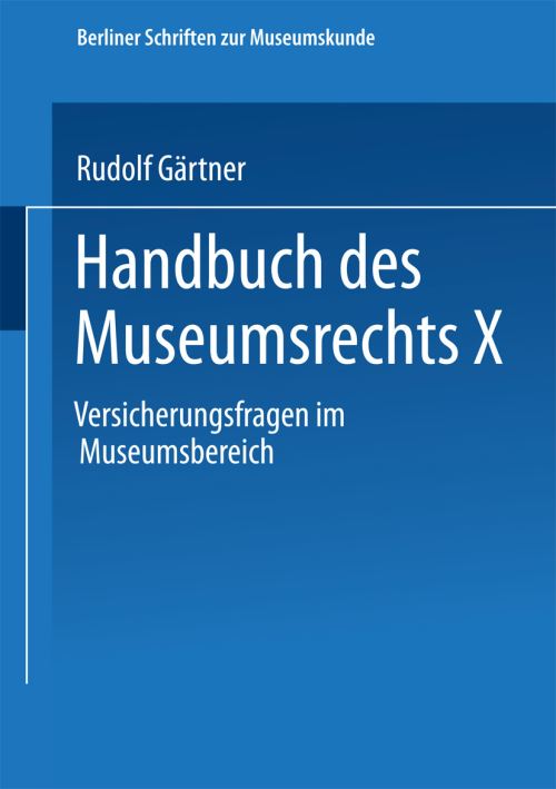 Handbuch Des Museumsrechts X