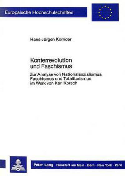 Konterrevolution Und Faschismus